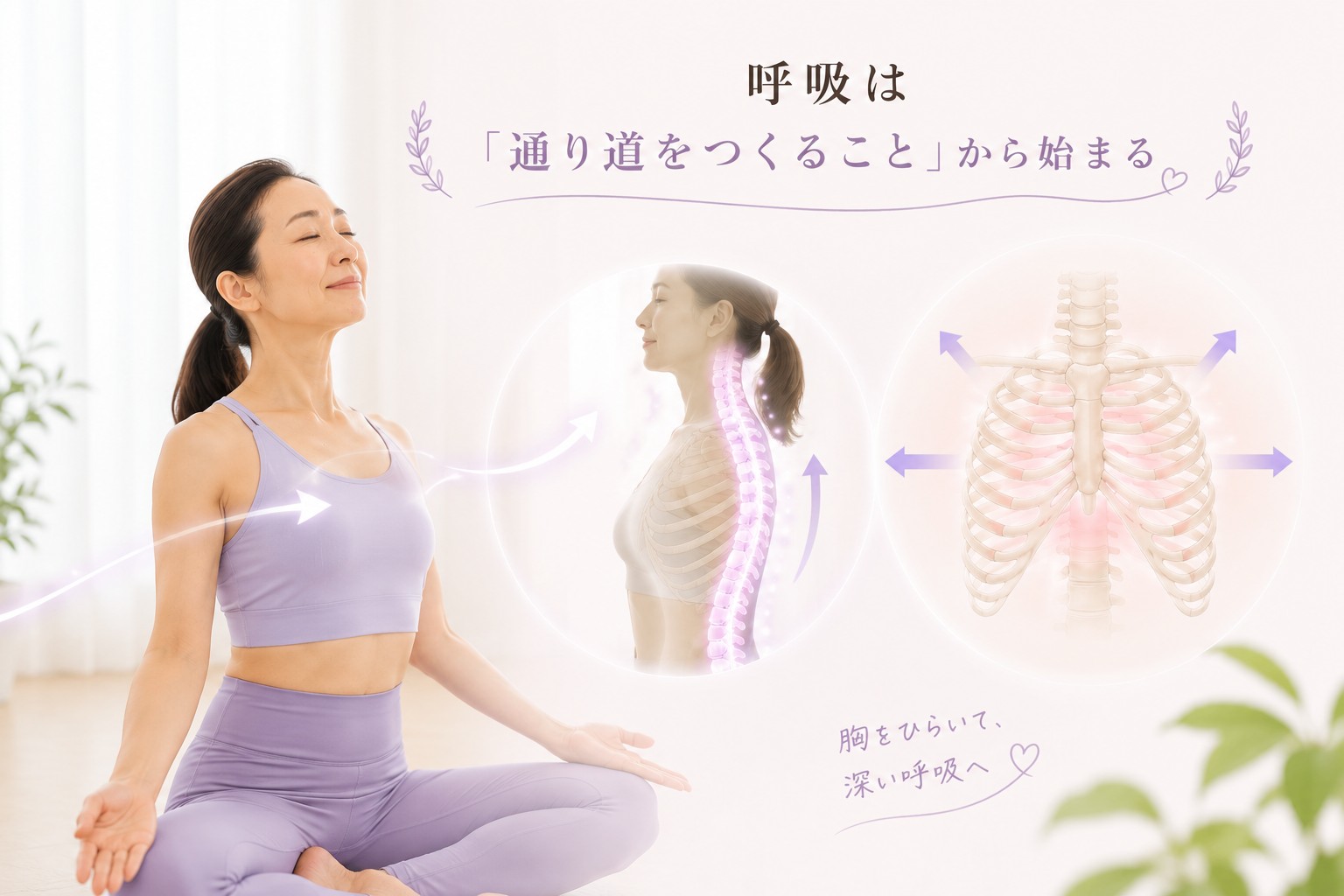 呼吸は通り道をつくることから始まる